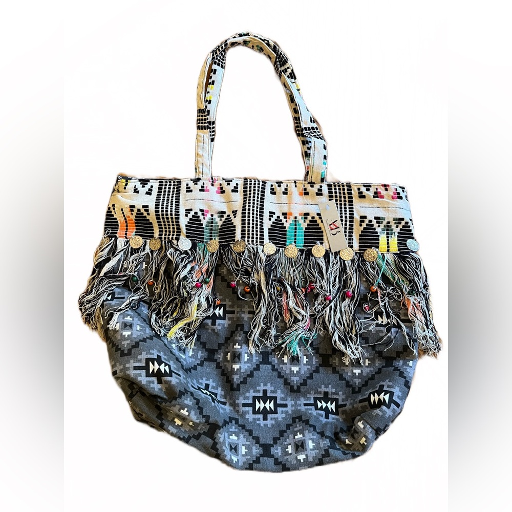 America & Beyond Canvas Jacquard Tote